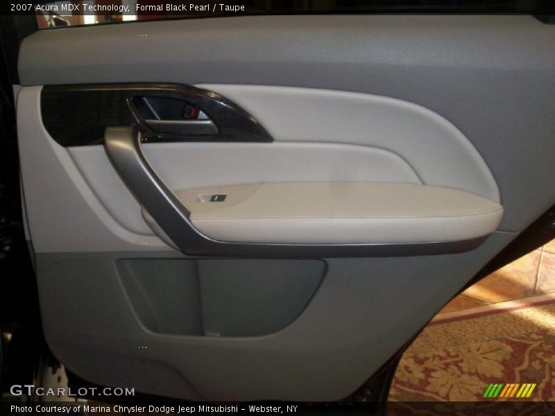 Formal Black Pearl / Taupe 2007 Acura MDX Technology