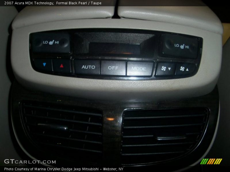 Formal Black Pearl / Taupe 2007 Acura MDX Technology