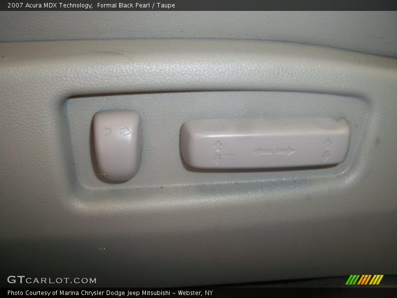 Formal Black Pearl / Taupe 2007 Acura MDX Technology