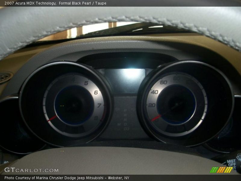 Formal Black Pearl / Taupe 2007 Acura MDX Technology