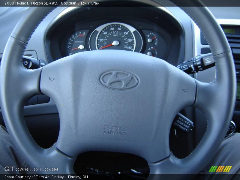 Obsidian Black / Gray 2008 Hyundai Tucson SE 4WD