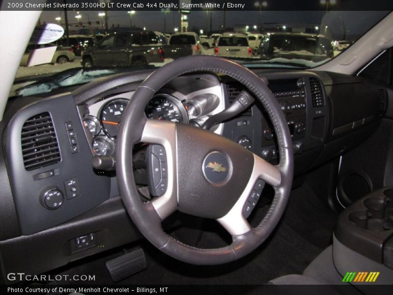 Summit White / Ebony 2009 Chevrolet Silverado 3500HD LT Crew Cab 4x4 Dually