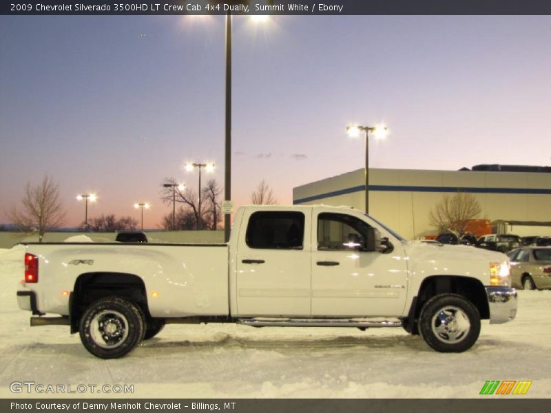 Summit White / Ebony 2009 Chevrolet Silverado 3500HD LT Crew Cab 4x4 Dually