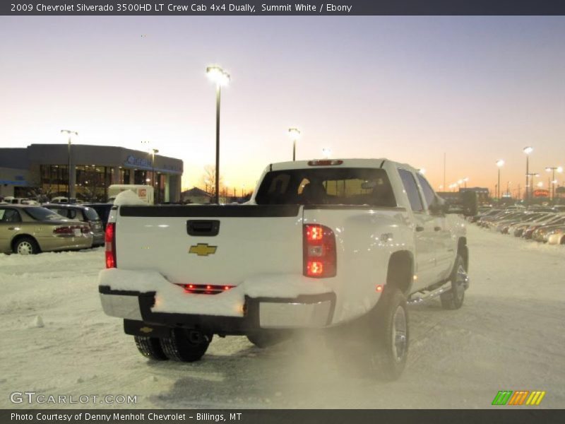 Summit White / Ebony 2009 Chevrolet Silverado 3500HD LT Crew Cab 4x4 Dually