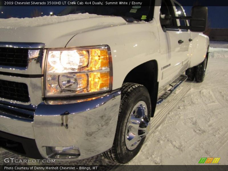 Summit White / Ebony 2009 Chevrolet Silverado 3500HD LT Crew Cab 4x4 Dually