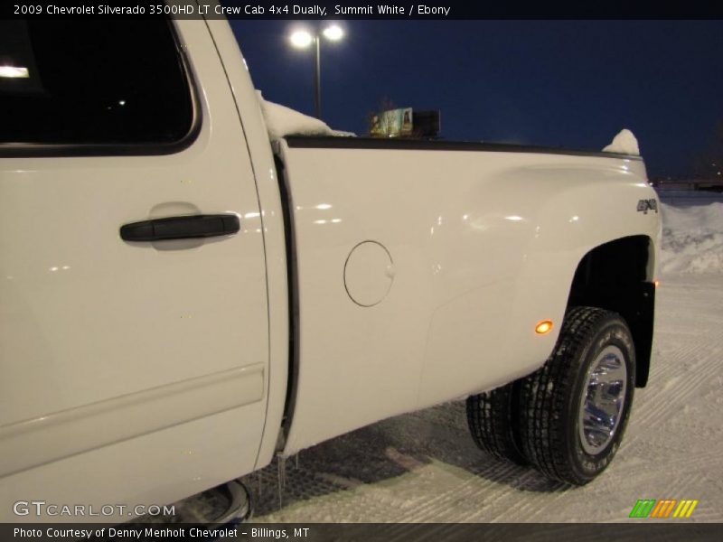 Summit White / Ebony 2009 Chevrolet Silverado 3500HD LT Crew Cab 4x4 Dually