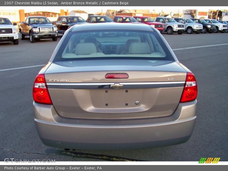 Amber Bronze Metallic / Cashmere Beige 2007 Chevrolet Malibu LS Sedan