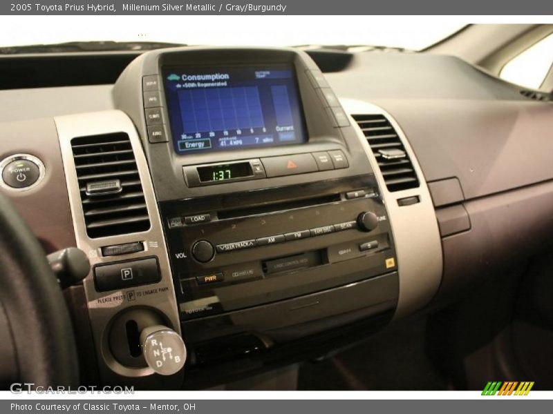 Millenium Silver Metallic / Gray/Burgundy 2005 Toyota Prius Hybrid