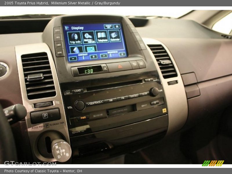 Millenium Silver Metallic / Gray/Burgundy 2005 Toyota Prius Hybrid
