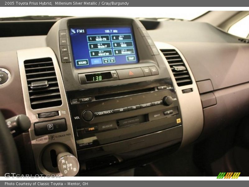 Millenium Silver Metallic / Gray/Burgundy 2005 Toyota Prius Hybrid