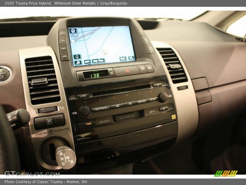 Millenium Silver Metallic / Gray/Burgundy 2005 Toyota Prius Hybrid