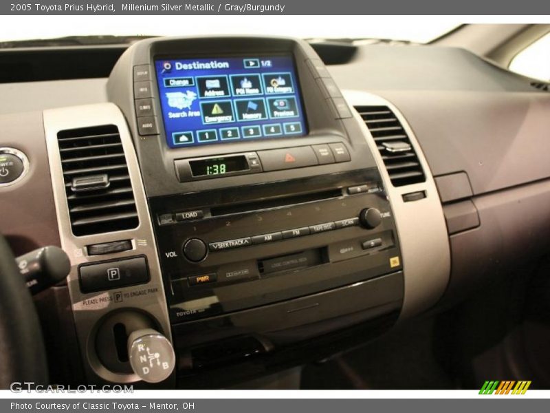 Millenium Silver Metallic / Gray/Burgundy 2005 Toyota Prius Hybrid