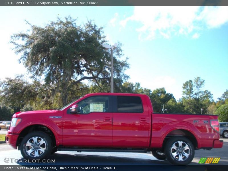 Vermillion Red / Black 2010 Ford F150 FX2 SuperCrew