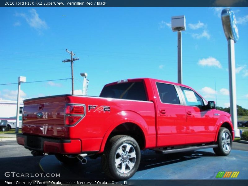 Vermillion Red / Black 2010 Ford F150 FX2 SuperCrew