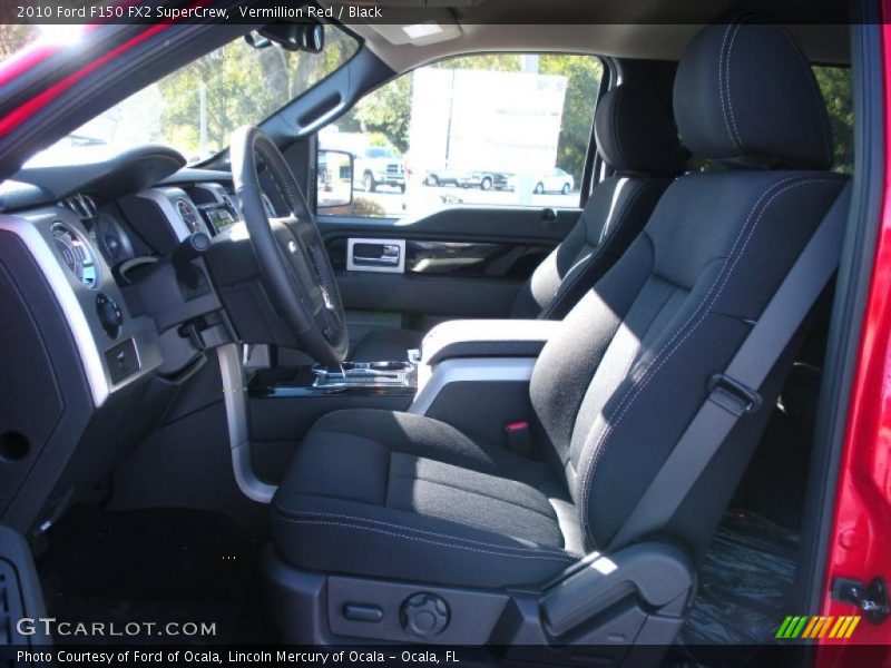 Vermillion Red / Black 2010 Ford F150 FX2 SuperCrew