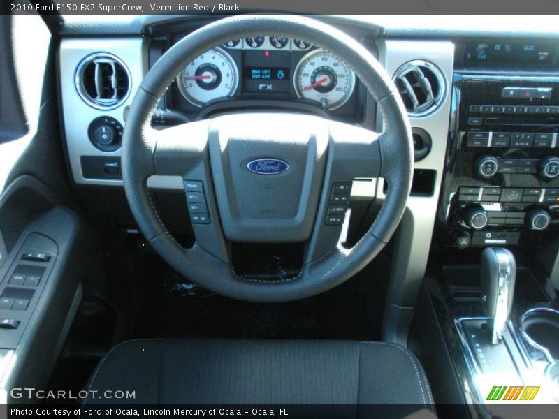 Vermillion Red / Black 2010 Ford F150 FX2 SuperCrew