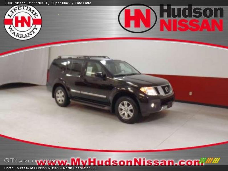 Super Black / Cafe Latte 2008 Nissan Pathfinder LE