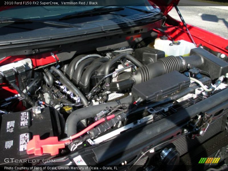 Vermillion Red / Black 2010 Ford F150 FX2 SuperCrew