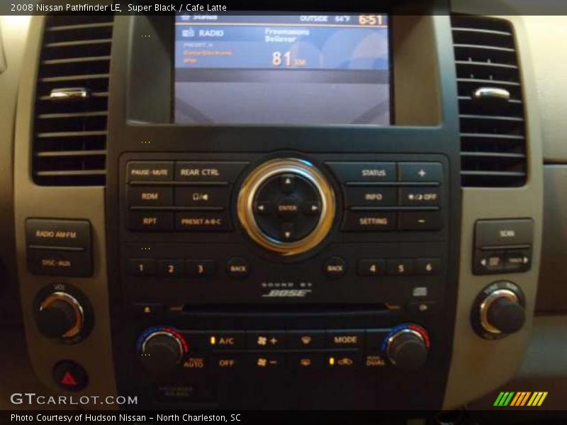 Super Black / Cafe Latte 2008 Nissan Pathfinder LE