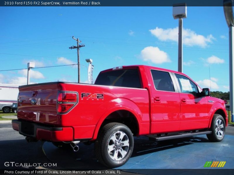 Vermillion Red / Black 2010 Ford F150 FX2 SuperCrew