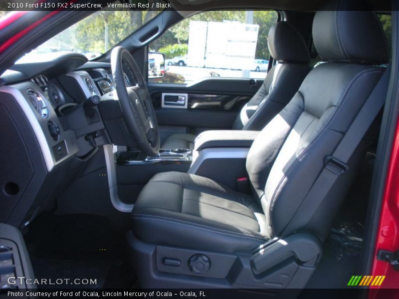 Vermillion Red / Black 2010 Ford F150 FX2 SuperCrew