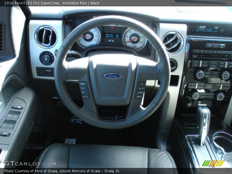 Vermillion Red / Black 2010 Ford F150 FX2 SuperCrew