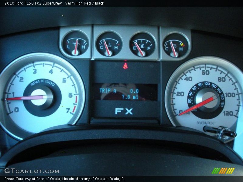 Vermillion Red / Black 2010 Ford F150 FX2 SuperCrew