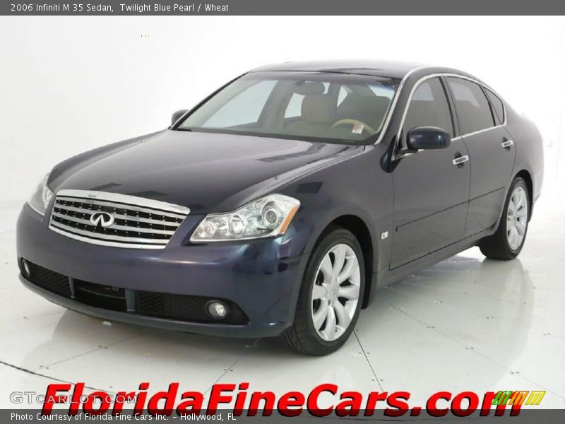 Twilight Blue Pearl / Wheat 2006 Infiniti M 35 Sedan