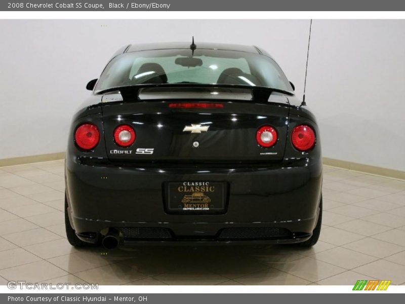 Black / Ebony/Ebony 2008 Chevrolet Cobalt SS Coupe