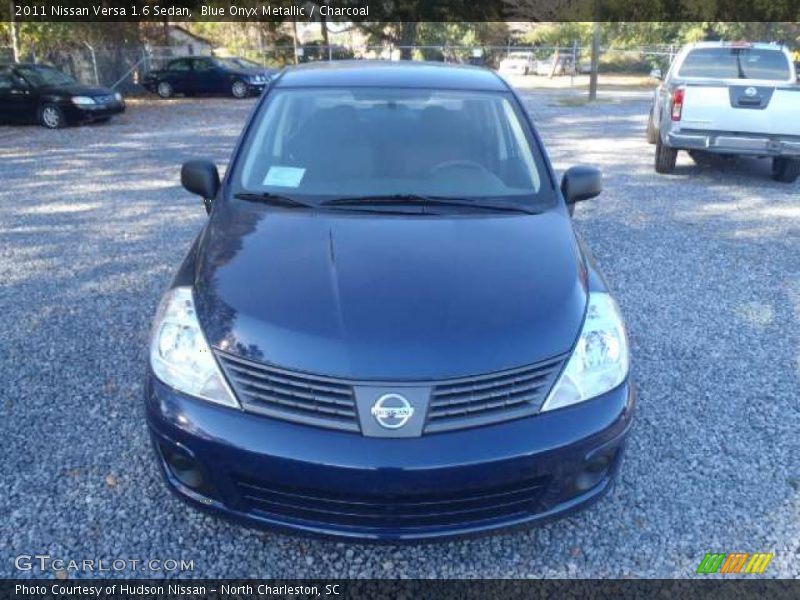 Blue Onyx Metallic / Charcoal 2011 Nissan Versa 1.6 Sedan
