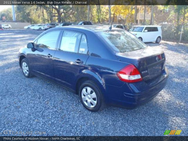 Blue Onyx Metallic / Charcoal 2011 Nissan Versa 1.6 Sedan