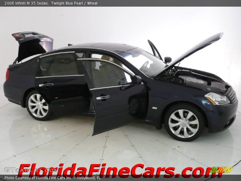Twilight Blue Pearl / Wheat 2006 Infiniti M 35 Sedan