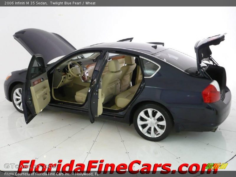 Twilight Blue Pearl / Wheat 2006 Infiniti M 35 Sedan