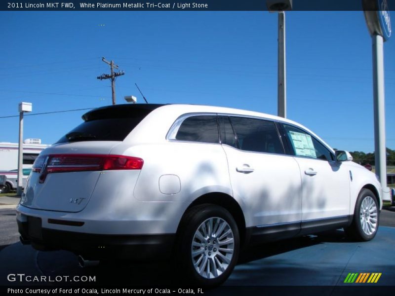 White Platinum Metallic Tri-Coat / Light Stone 2011 Lincoln MKT FWD