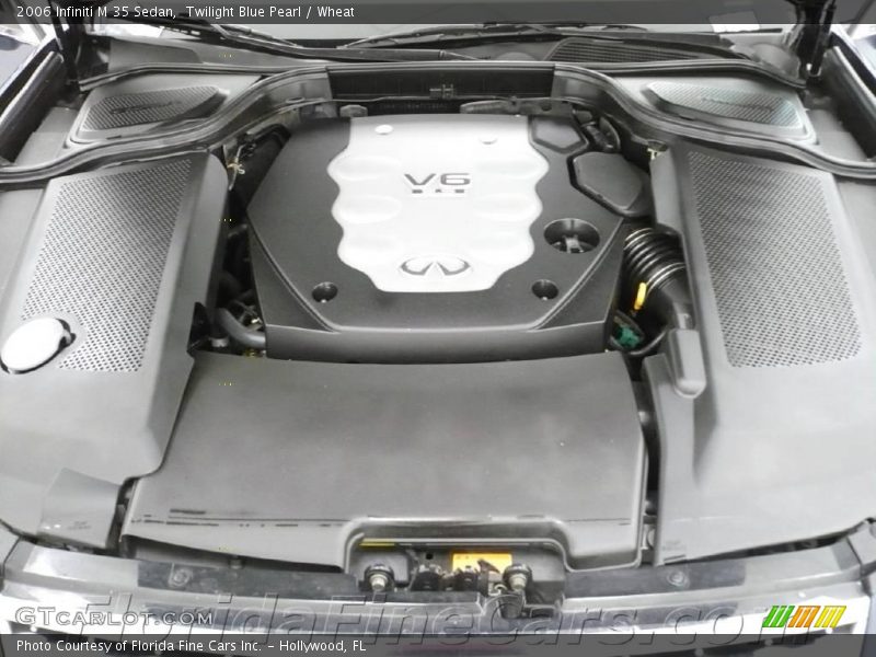 Twilight Blue Pearl / Wheat 2006 Infiniti M 35 Sedan