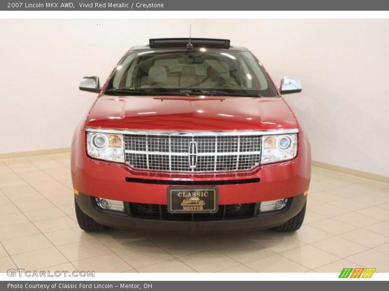 Vivid Red Metallic / Greystone 2007 Lincoln MKX AWD