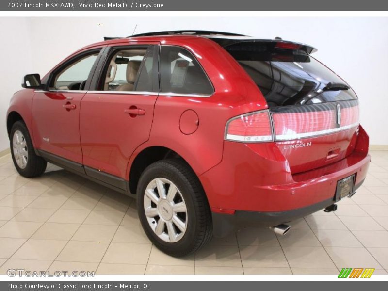 Vivid Red Metallic / Greystone 2007 Lincoln MKX AWD