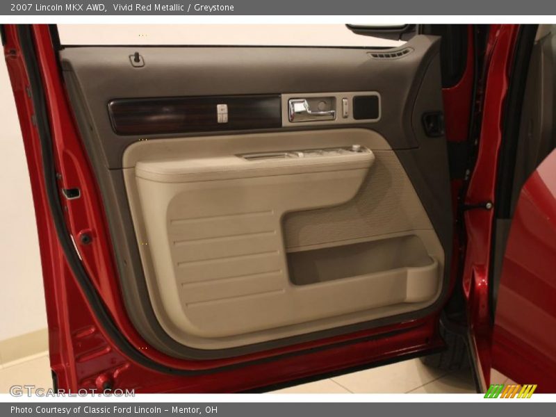 Vivid Red Metallic / Greystone 2007 Lincoln MKX AWD