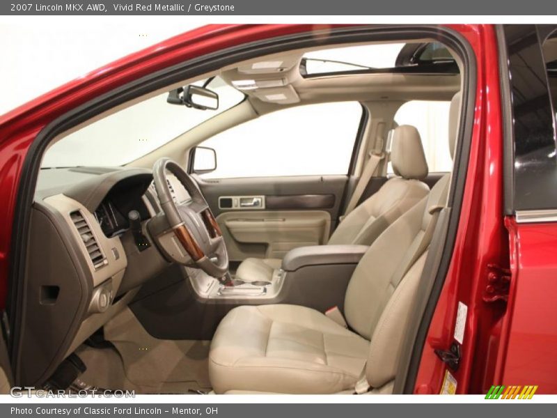 Vivid Red Metallic / Greystone 2007 Lincoln MKX AWD