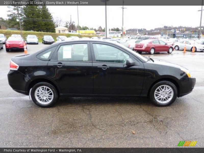 Ebony Black / Medium Stone 2011 Ford Focus SE Sedan