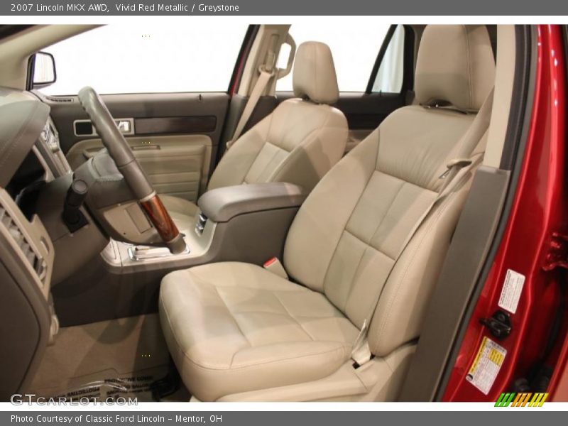 Vivid Red Metallic / Greystone 2007 Lincoln MKX AWD