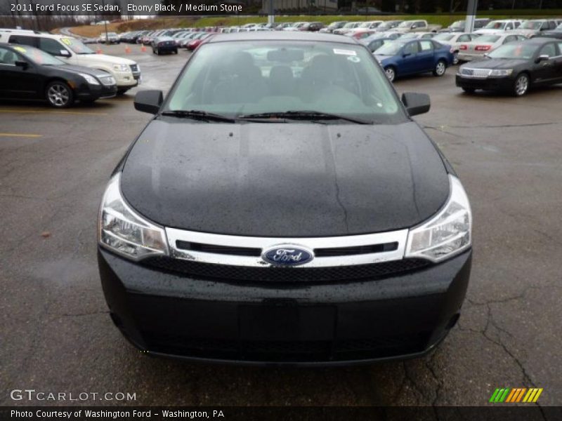 Ebony Black / Medium Stone 2011 Ford Focus SE Sedan