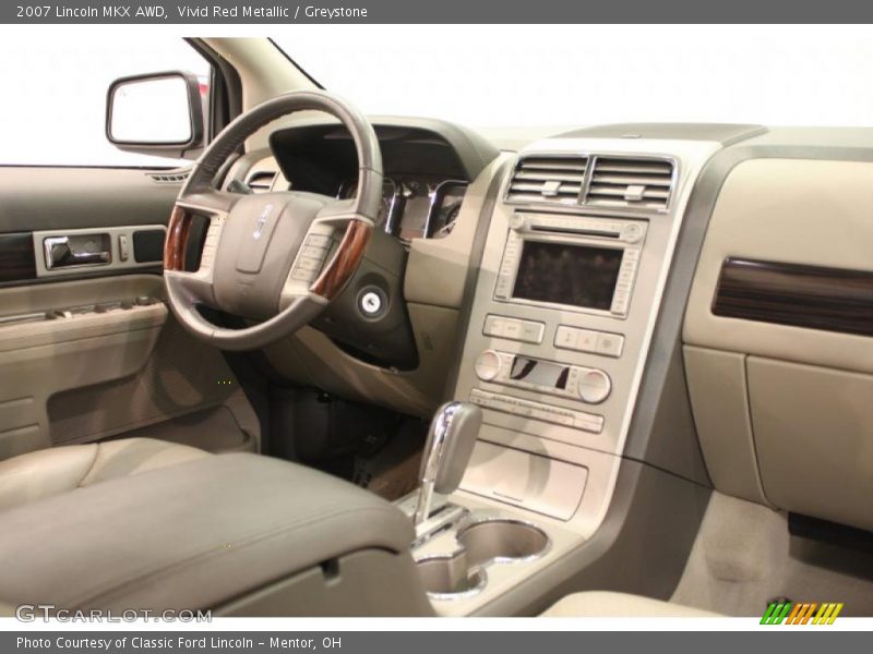 Vivid Red Metallic / Greystone 2007 Lincoln MKX AWD