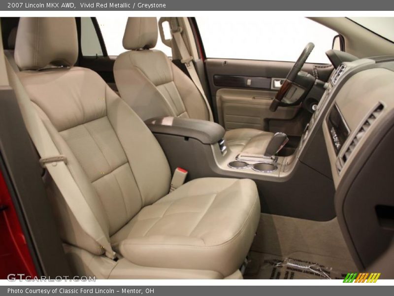 Vivid Red Metallic / Greystone 2007 Lincoln MKX AWD