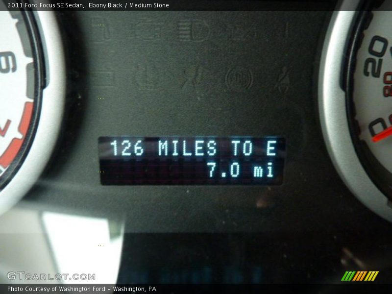Ebony Black / Medium Stone 2011 Ford Focus SE Sedan