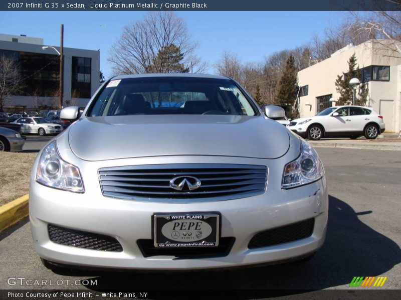Liquid Platinum Metallic / Graphite Black 2007 Infiniti G 35 x Sedan