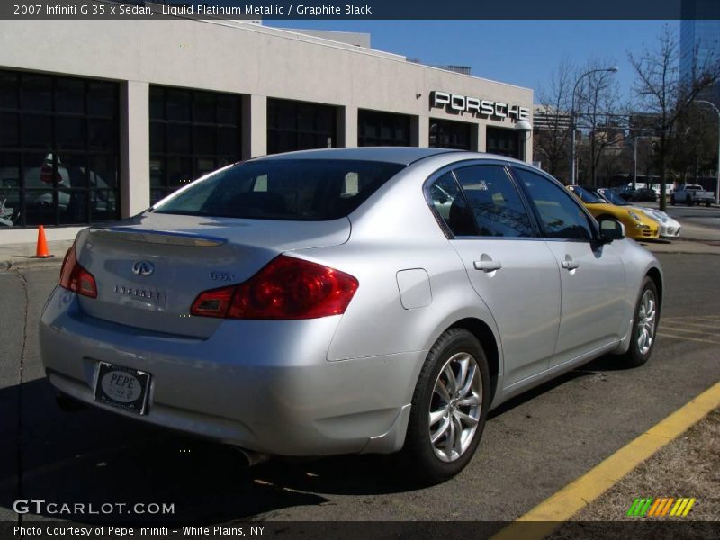 Liquid Platinum Metallic / Graphite Black 2007 Infiniti G 35 x Sedan