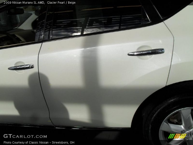 Glacier Pearl / Beige 2009 Nissan Murano SL AWD