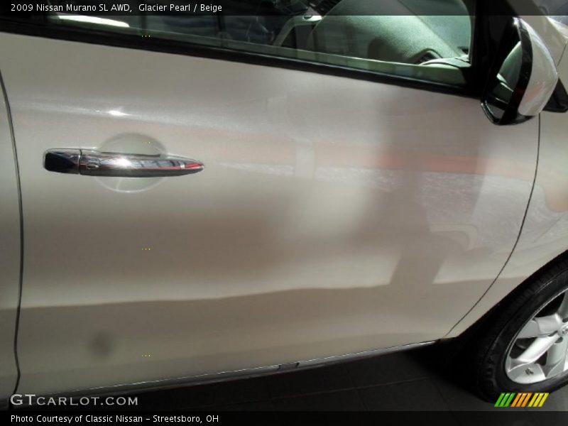 Glacier Pearl / Beige 2009 Nissan Murano SL AWD