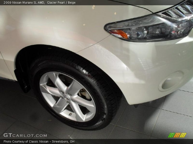 Glacier Pearl / Beige 2009 Nissan Murano SL AWD